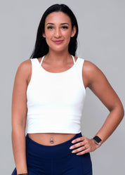 Ribbed Crop Top Light Support