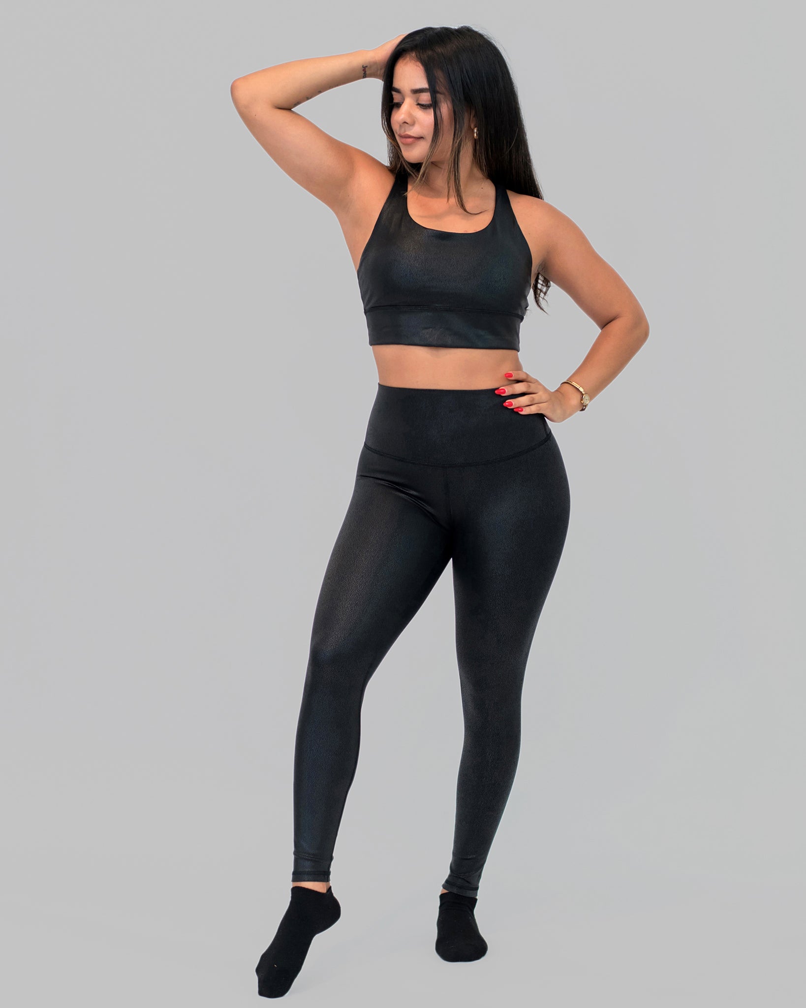 Vegan Leather High-Waist Legging